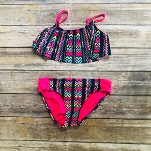 Justice adorable 2 piece bathing suit! Size 16